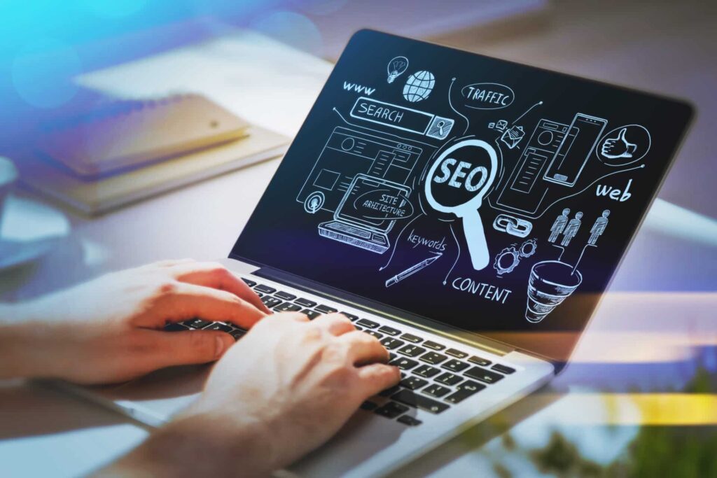 SEO τι είναι. Φωτογραφία που δείχνει έρευνα στο SEO.